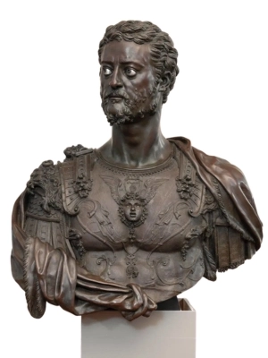 Bust of Cosimo I de Medici — bronze portrait by Benvenuto Cellini, Florence 1548